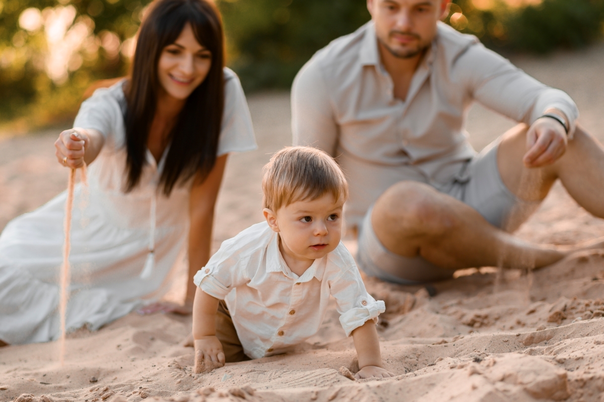Rodzinne popołudnie na plaży